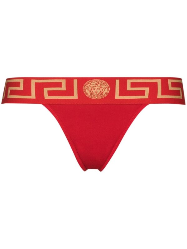 Greca waistband thong