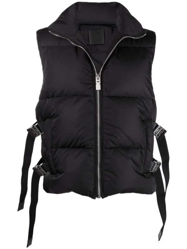 Padded sleeveless jacket