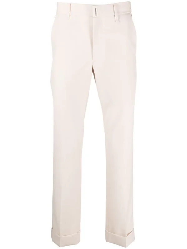 Slim-fit tailored trousers