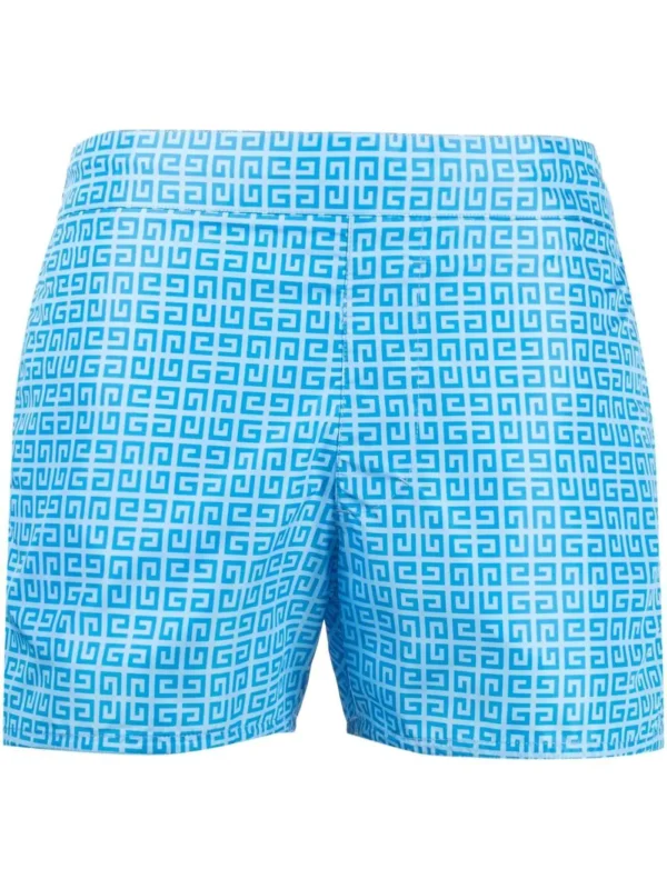 Monogram-print swim shorts