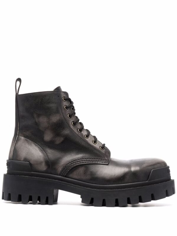 Strike leather ankle boots