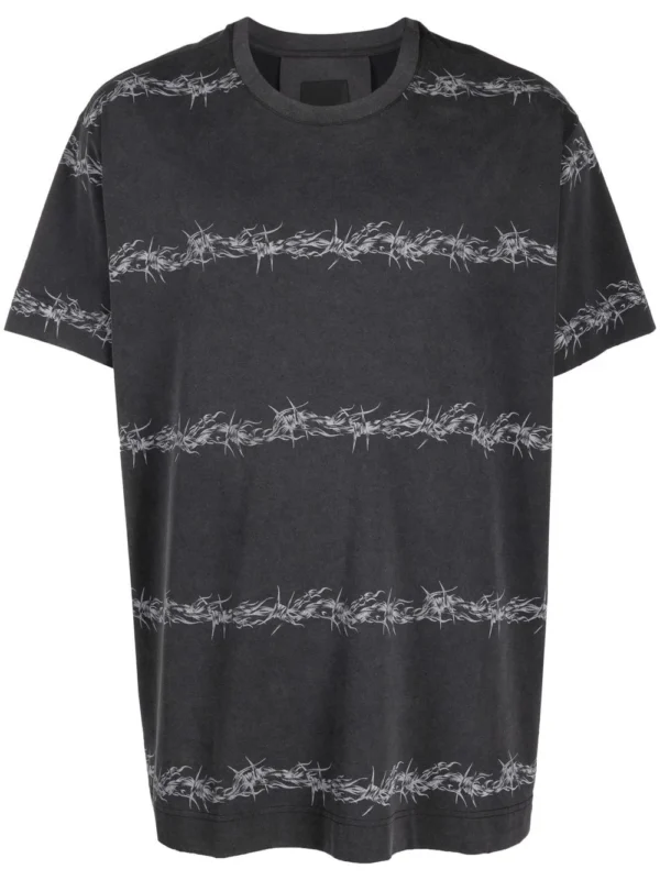 Barbed Wire vintage-effect T-shirt