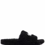 Paris Furry slide sandals