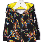 Psychedelic logo-print hoodie