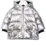 Hooded padded down coat