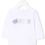 Crystal-embellished long-sleeve top