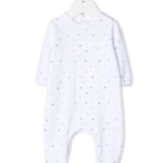 All-over logo print romper