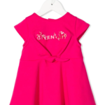 embroidered-logo cotton dress