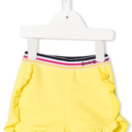 Elasticated ruffled shorts