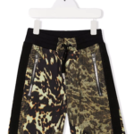 4G-logo camouflage shorts