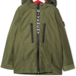 Logo-print hooded parka
