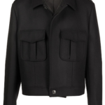 Cadet wool-cashmere blend cropped jacket