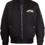 shearling collar leather jacket