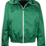 satin zipped track jacket