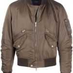 Zipped-up bomber jacket