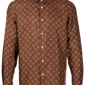 Paisley-print long-sleeve shirt