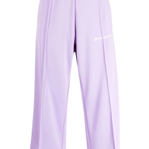 Logo-print cropped track pants