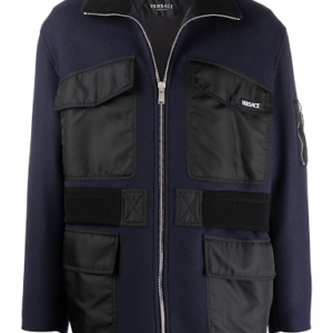 Flap-pocket zipped jacket