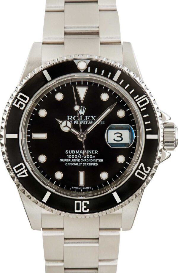 Pre-Owned Rolex Submariner 16610 Stainless Steel