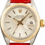 Ladies Rolex Date 6917 Silver Dial
